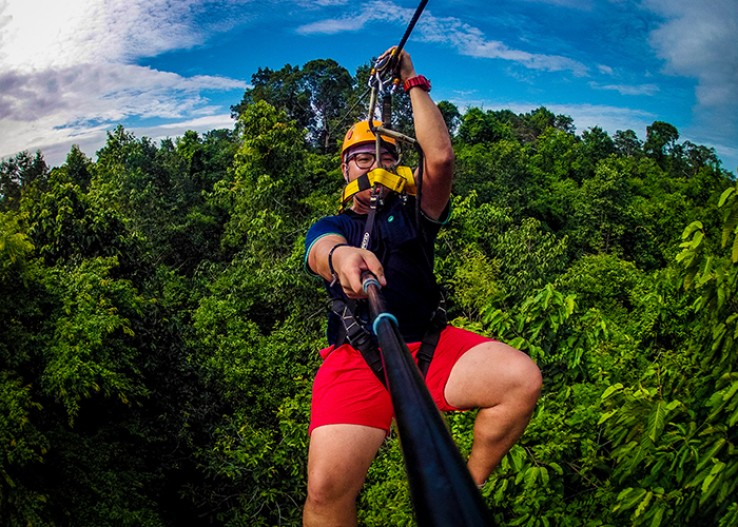 Angkor Zipline Canopy Tour & Quad Atv Eco-adventure Combo